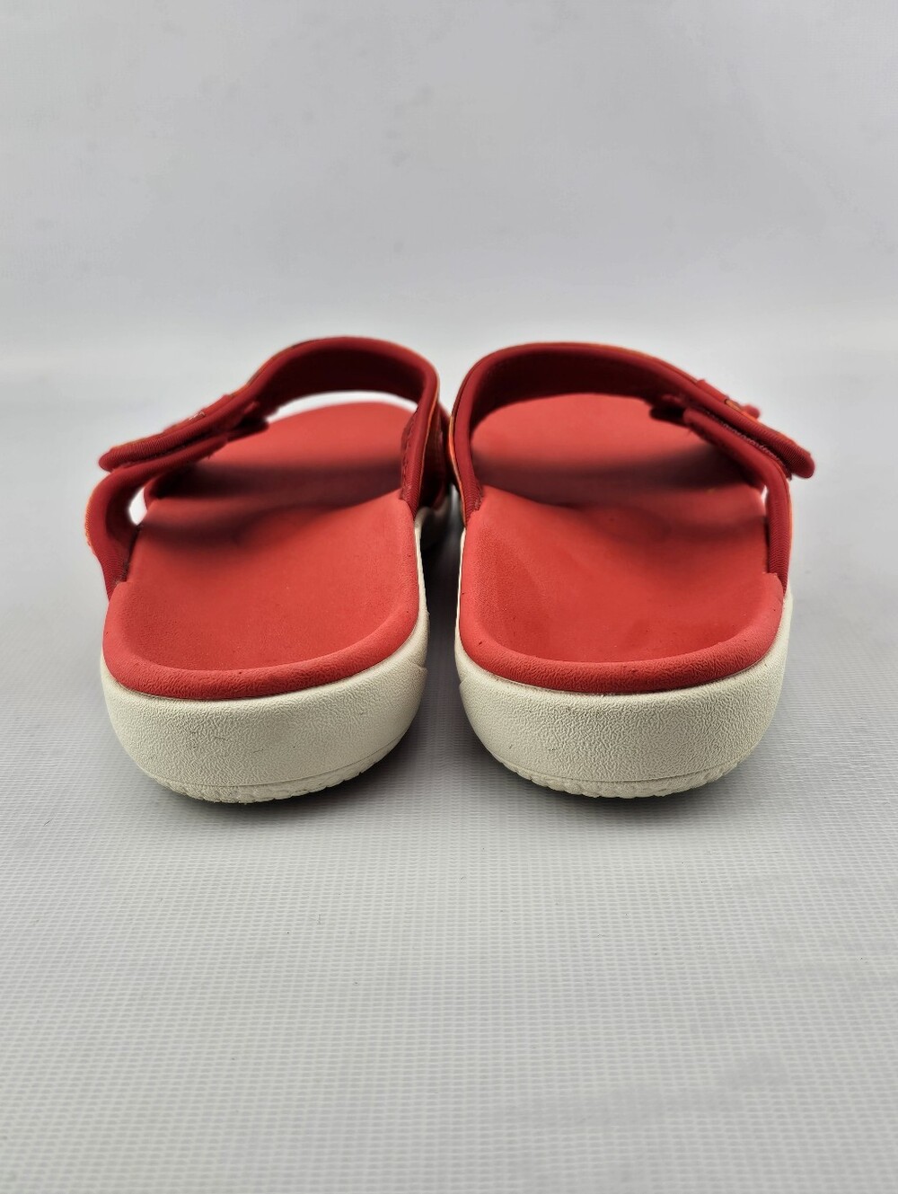 Spenco Kholo Monet Women's Orthotic Slide Sandals Hot Red Adjustable Size 9B - Picture 5 of 9